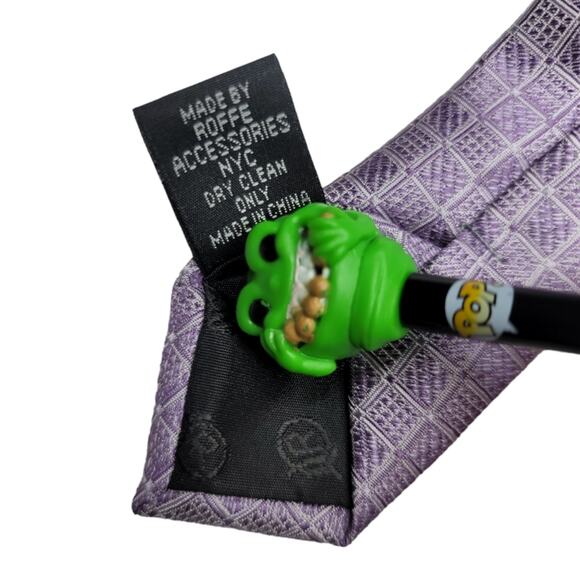 George Foreman Men's Necktie All Silk Tie Rare & Unique Grill Pattern NWT New - Picture 6 of 7